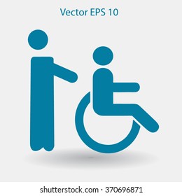 Disabled vector illustration