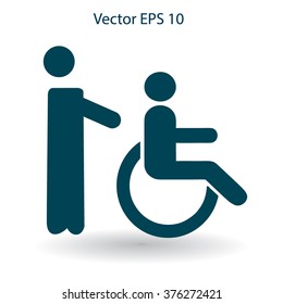 Disabled vector illustration
