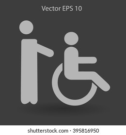 Disabled vector illustration