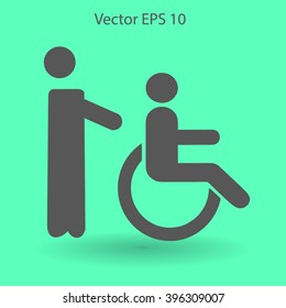 Disabled vector illustration