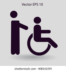 Disabled vector illustration
