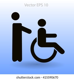 Disabled vector illustration