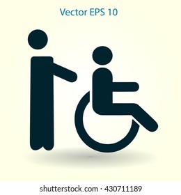 Disabled vector illustration
