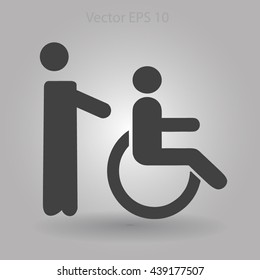 Disabled vector illustration