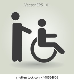 Disabled vector illustration