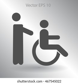 Disabled vector illustration