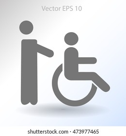 Disabled vector illustration