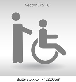 Disabled vector illustration