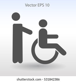 Disabled vector illustration