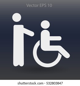 Disabled vector illustration