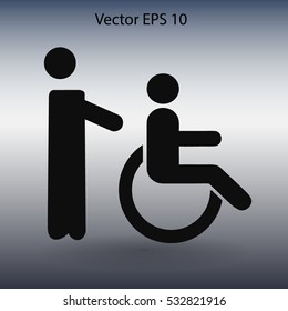 Disabled vector illustration