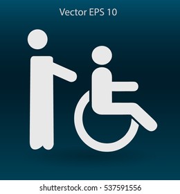 Disabled vector illustration