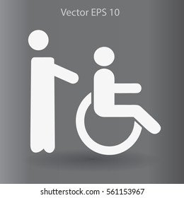 Disabled vector illustration