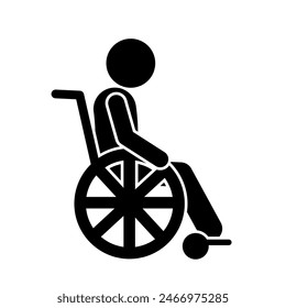 disabled vector illustration with wheelchair