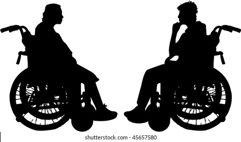 disabled in a wheelchair