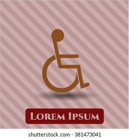 Disabled (Wheelchair) high quality icon