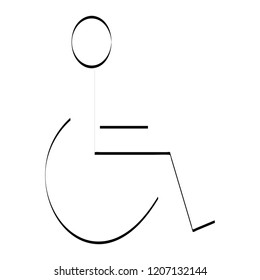 Disabled and wheelchair icon.Vector