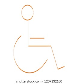 Disabled and wheelchair icon.Vector