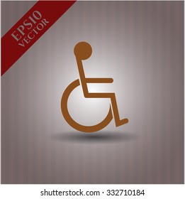 Disabled (Wheelchair) vector icon