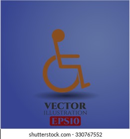 Disabled (Wheelchair) vector symbol