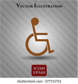 Disabled (Wheelchair) vector symbol