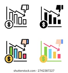 Disadvantage icon collection of various styles for design branding, print and digital media