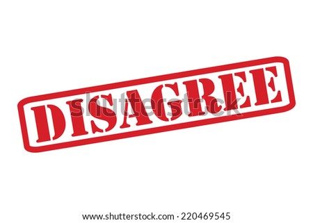 DISAGREE Red Rubber Stamp vector over a white background.