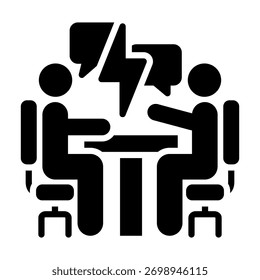 Disagreement Icon Element For Design And Vector