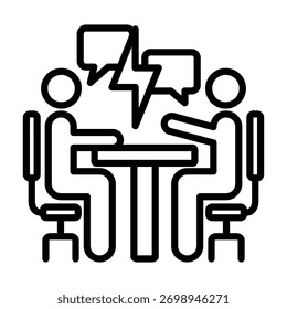 Elemento De Icono De Desacuerdo Para Diseño Y Vector