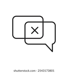 Icono de desacuerdo. icono de vector simple.