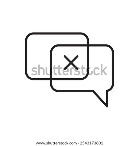Disagreement icon. simple vecor icon.