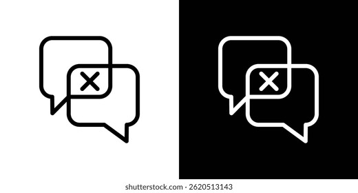 Disagreement icon vector, illustration logo template in trendy style