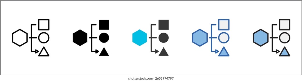 Disambiguation Icon Pack Multistyle Illustration