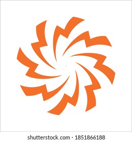 disan lightning vector design illustration round creative logo