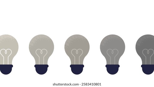 Disappearing Idea | Gradation Light Bulb Image Clipart