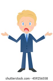 Disappointed to businessman