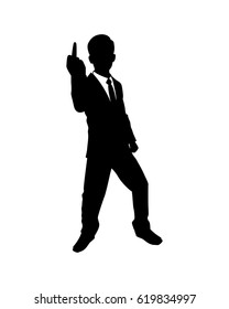 Disappointed businessman isolated vector