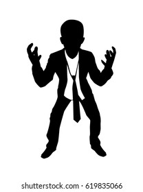 Disappointed businessman isolated vector