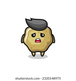 disappointed expression of the loose stools cartoon , cute style design for t shirt, sticker, logo element
