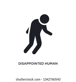 Disappointed Human Isolated Icon. Simple Element Illustration From Feelings Concept Icons.