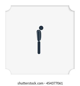 A disappointed man icon.