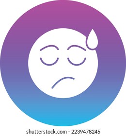Disappointed vector icon. Can be used for printing, mobile and web applications.