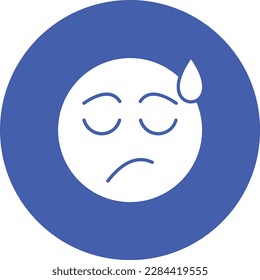 Icono vectorial decepcionado. Se puede usar para imprimir, móviles y aplicaciones web.