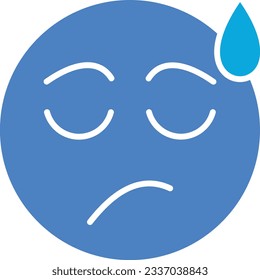 Disappointed vector icon. Can be used for printing, mobile and web applications.