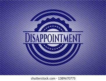 Disappointment denim background. Vector Illustration. Detailed.