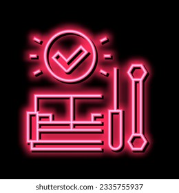 disassembly and assembly of sofa neon light sign vector. disassembly and assembly of sofa illustration