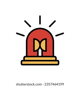 Disaster Alarm Icon Vector Illustration