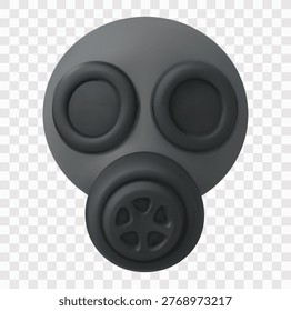 Disaster and Emergency Service Vector Icon Set | 3D icon set | gas mask