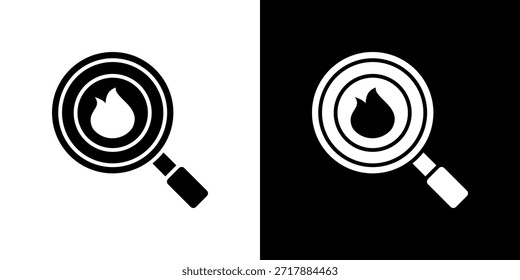 Disaster icon black and white filled.