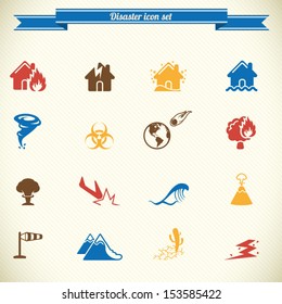 Disaster Icon Set In Color